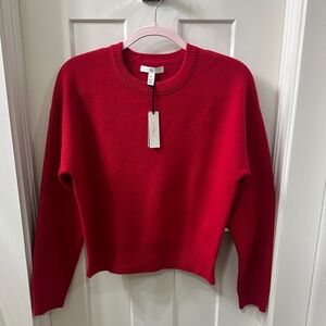 NWT Banana Republic Red Crew Neck Sweater